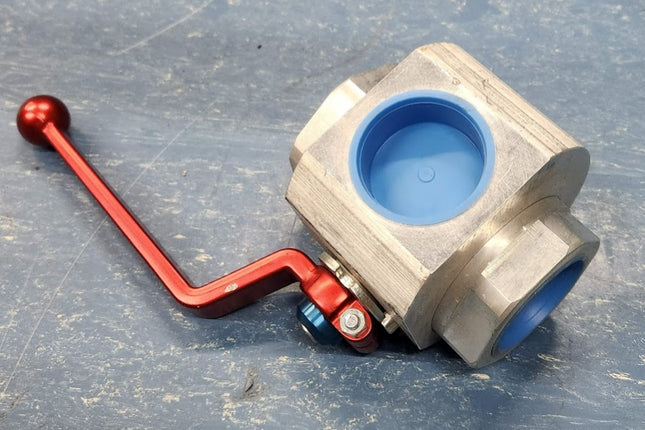 BV3L-1500S-A-4321 DMIC 3-Way Diverter Ball Valve #24 SAE 1.5 Aluminum 400psi