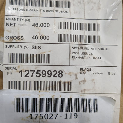 Dearborn G-Grain Vinyl Gray Automotive Marine Seat Interior Fabric Upholstery 1YD