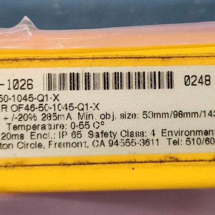 70157-1026 70158-1100 Omron STI Light Curtain Opto Fence Transmitter Receiver OF4600-50