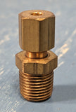 Brass Connector 1/8" Tube x 1/8" Pipe Straight Adapter 68X2 Military 4730002889928