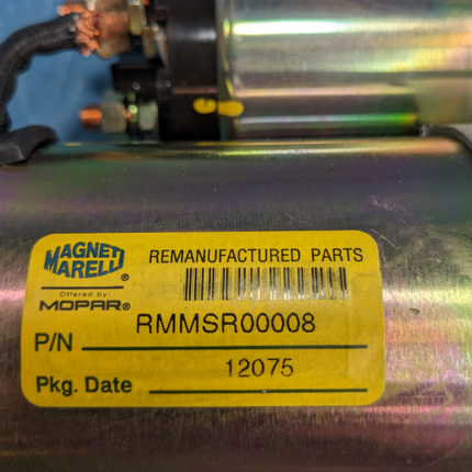 Magneti Marelli Engine Starter Reman RMMSR00008