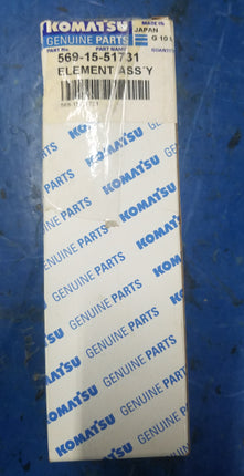 Komatsu Hydraulic Filter Element Assembly 569-15-51731 5691551731