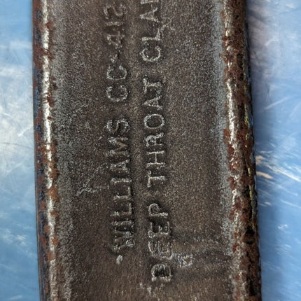 USED J.H. Williams 404 Forged Steel C G Clamp 12" Jaw 6" Throat