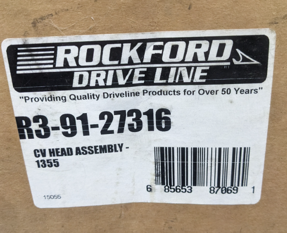 R3-91-27316 Rockford Ford F250 F350 Driveline 1355 Series Front CV Head Assembly