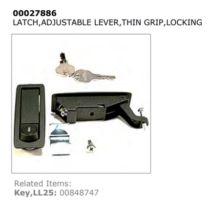 Southco Trigger Style Locking Keyed Latch Adjustable Lever Flush Thin Grip Kit 00027886 - getexcess