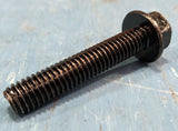 3/8 - 16 x 2" Grade 8 Flange Hex Head Bolt Black Zinc Plated - BOX of 10