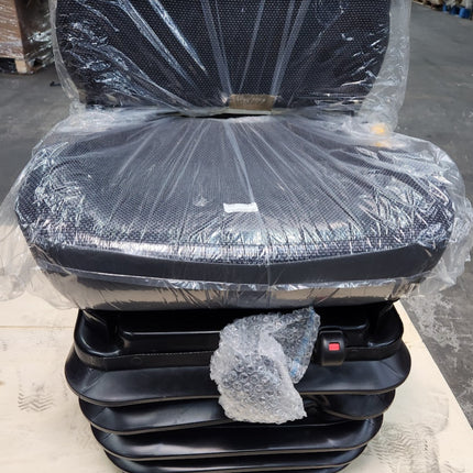 KAB Suspension Seat Model 800A 831K 83 Komatsu Heavy Duty Black Cloth