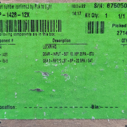 5-P-1428-12X Parker Chelsea Gear Input 50T 10.16P 20PA-870