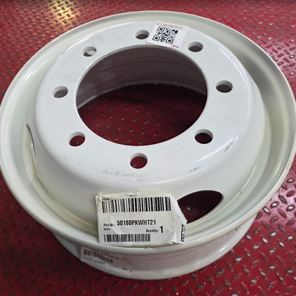 Accuride 19.5" x 6.75" Steel Wheel White 50180PKWHT21