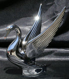 Chrome Bugler Swan Hood Bonnet Ornament Peterbilt Kenworth Freightliner Trucks Universal