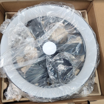 Artika Austin 23 " LED Fandelier Ceiling Fan with Light DImmable Matte Black