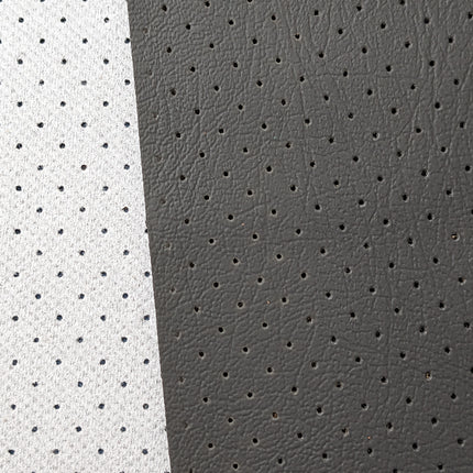 Perforated Vinyl Charcoal Gray Automotive Marine Seat Interior Fabric Upholstery 1YD