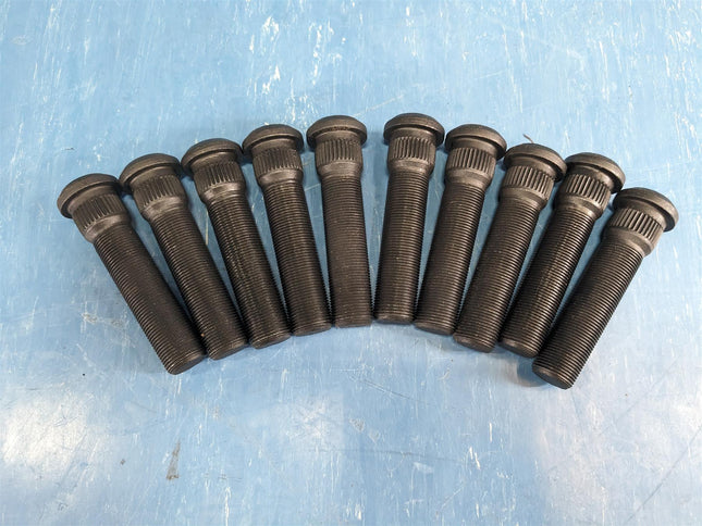 Box of (10) Metric Wheel Stud Hub Pilot Serrated M22 x 1.5 Right Hand 4" - getexcess