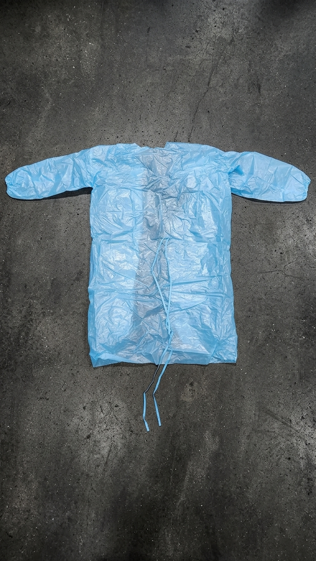 Non Medical Isolation Gown Blue Elastic Cuff XXL Atria CASE of 140 PCS - getexcess