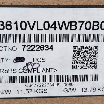 NMB 3610VL-04W-B70-B00 Cooling Fan Axial 92X25mm 12VDC WIRE 5600 RPM