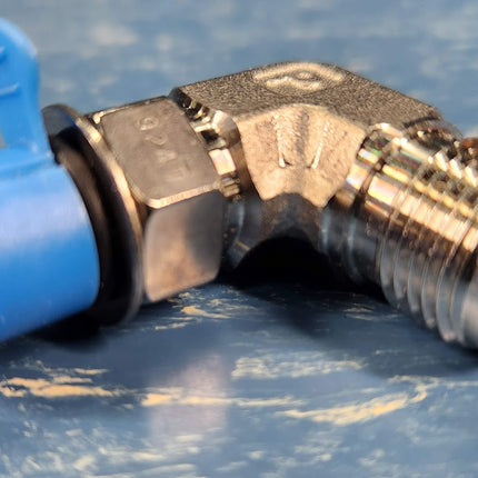 6-4-C5BZ-SS-LNF Parker Stainless Fitting 90 Degree Elbow Male O-Ring 3/8" (10) TEN PCS