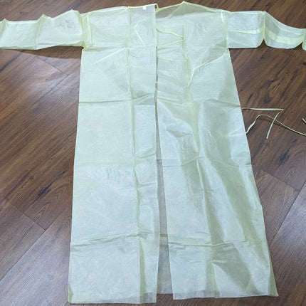 Isolation Gown PPE Category III 3 Disposable Yellow XL 100 PCS CASE