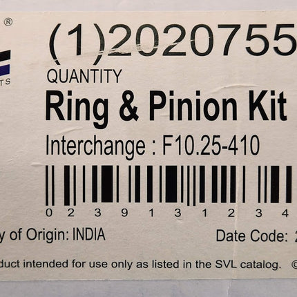 2020755 Dana SVL Rear Differential Ring and Pinion Ford 10.25 Axle 4.10 Ratio