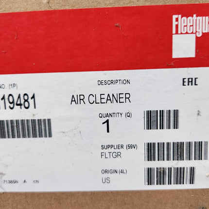AH19481 Fleetguard Air Cleaner Housing Cummins Filtration