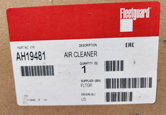 AH19481 Fleetguard Air Cleaner Housing Cummins Filtration