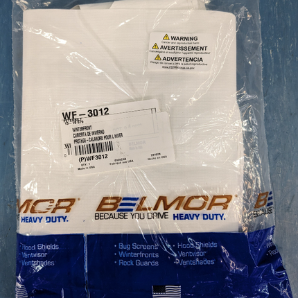 Belmor Winterfront Peterbilt 579 2013-2018 Heavy Duty White Vinyl Front Grille