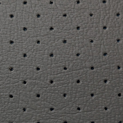 Perforated Vinyl Charcoal Gray Automotive Marine Seat Interior Fabric Upholstery 1YD