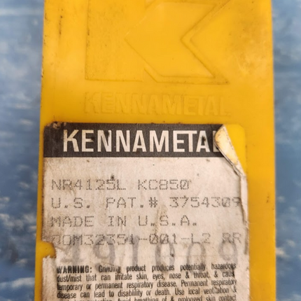 NR4125L Kennametal Carbide Insert KC850 Grade Set of 5