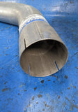 Heavy Duty Manuf Inc 45 Degree Aluminized Exhaust Pipe 11-350-45A 3.5” Diameter