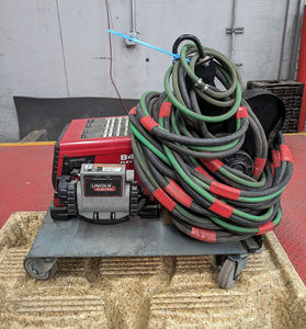 USED Lincoln Electric Flex Feed 84 Wire Feeder on short cart with wheels