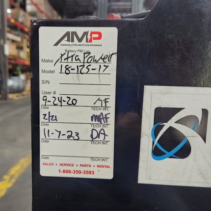 18-125-17 Xtra Power 36V Forklift  Lift Truck Battery USED, GREAT CONDITION