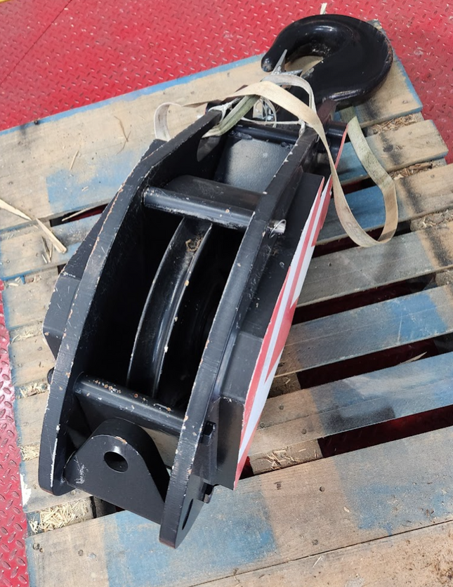 80096999 Manitowoc 17 ton 5/8" Rope Single Sheave Hook Block SWL 17T WLL 19UST
