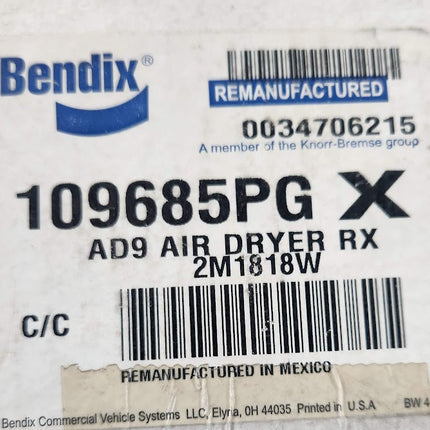 Genuine OEM Bendix 109685X AD-9 Air Dryer Remanufactured 12V Heater