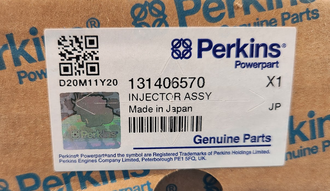 131406570 Genuine Perkins Fuel Injector For Caterpillar C2.2 C1.7 226D 232D 239D 249D Loader