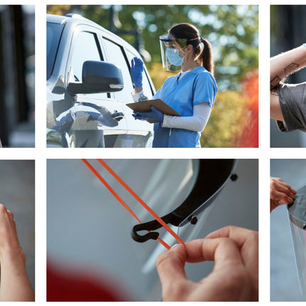 Zverse Zshield Health Reusable Protective Face Shield 2.0 Case of 100