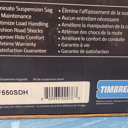 FF550SDH Timbren Front Suspension Upgrade Kit