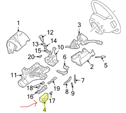 Genuine OEM Motorcraft Ignition Switch SW-5016 1995-2004 Ford 1997 Mercury
