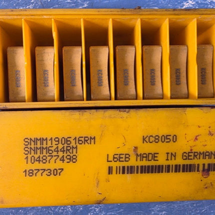 Kennametal KC8050 Insert Set of 10 Pcs SNMM644RM
