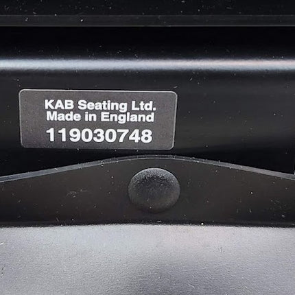KAB Suspension Seat Model 800A 831K 83 Komatsu Heavy Duty Black Cloth