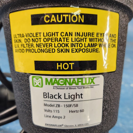 ZB-150F/SB Magnaflux Portable Self-Ballasted Black Light Fan Cooled 115V 60H