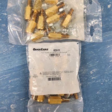6029-010 (Pack of 10) QuickCable Top Term Acc Stud Extension 3/8-16x3/4" 3/8"