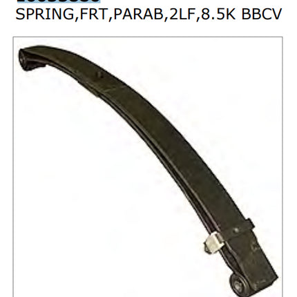 Hendrickson Suspension Front Spring 2 Leaf 8,500k Blue Bird Vision BBCV 10033886