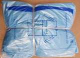 Non Medical Isolation Gown Blue Elastic Cuff XXL Atria CASE of 140 PCS