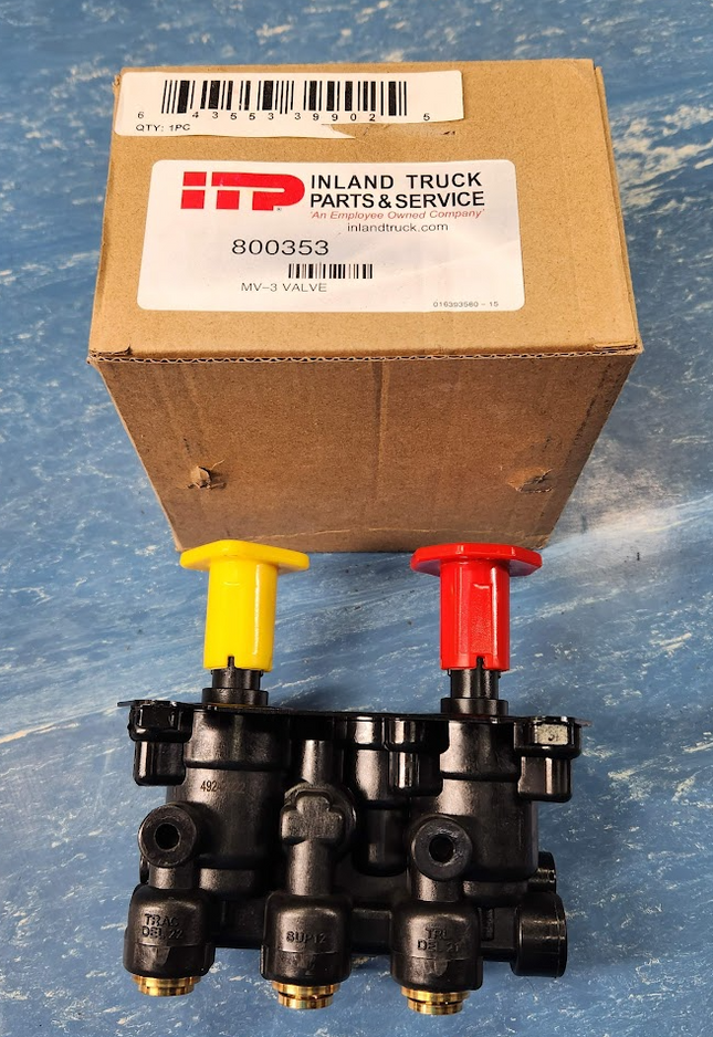 MV-3 Dash Valve 3/8"PC Air Brake Control Valve Replaces 800353 S16931 - getexcess
