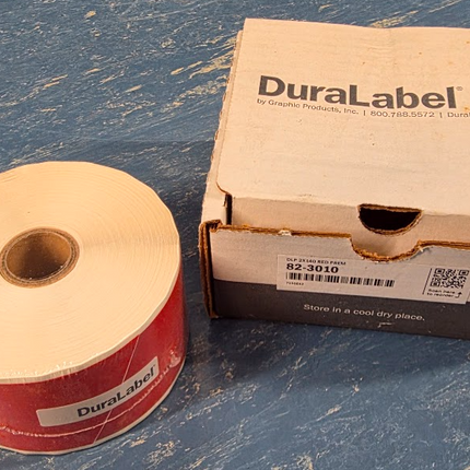 DuraLabel DLP300 82-3010 2x140 Red Premium Vinyl Tape