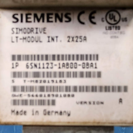 6SN1123-1AB00-0BA1 Siemens SIMODRIVE LT Module Int 2X25A USED