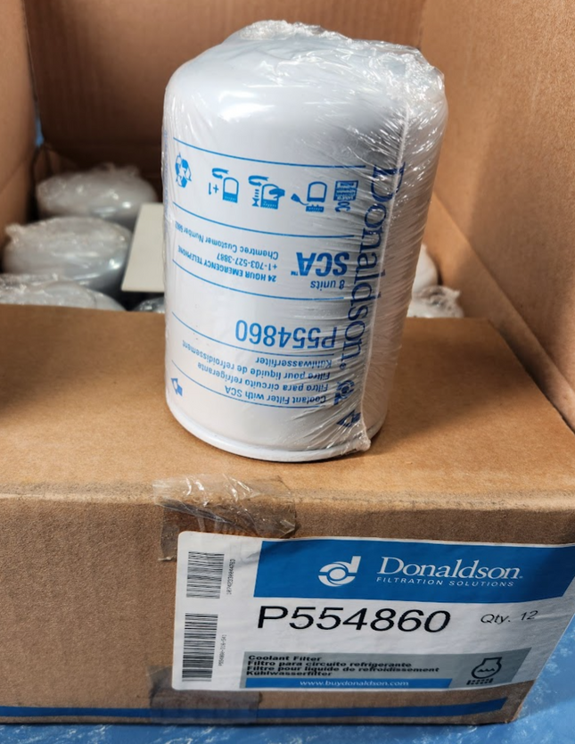 CASE of 17 PCS Donaldson P554860 Coolant Filter Crosses Baldwin BW5178