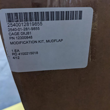 M939 5 Ton Cargo Truck Mud Flap Modification Kit M800-900 12300848 2540-01-281-9855