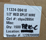 1,500' FEET Red 1/2" Red Split Wire Loom Spectro Convoluted 7823-1