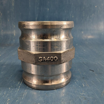 Cam and Groove Spool Adapter 4" Male x 4" Male Aluminum Type AA