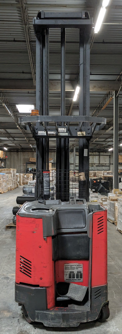 USED Electric Raymond EASI R45TT-MA 4,500 LB Narrow-Aisle Stand Up Reach Lift Forklift